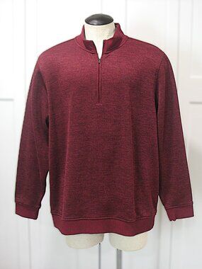 Under Armour Fleece 1/4 Zip Sweater Pullover Mens 2XL Golf Storm Coldgear Red